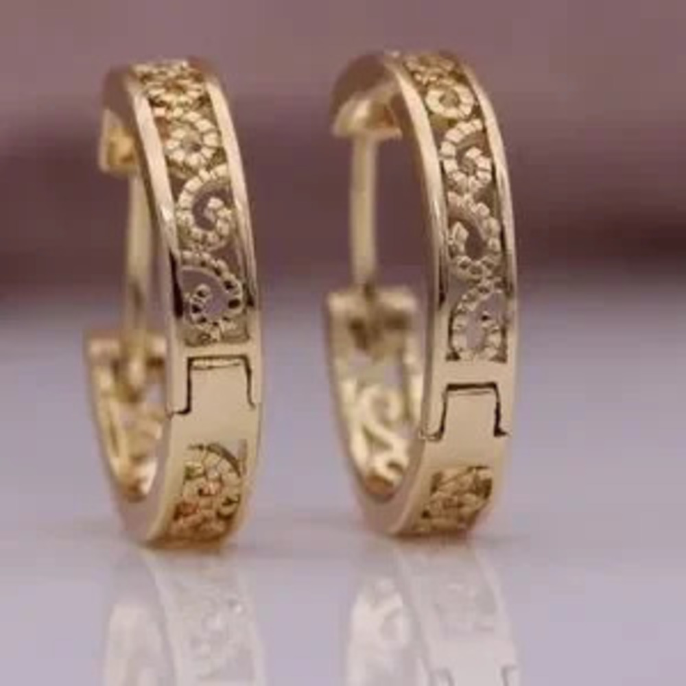 Gold Plated Hoop Earrings